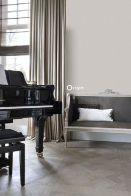 Origin Wallcoverings papier peint lin taupe clair - 53 cm x 10,05 m - 347005
