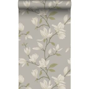 Origin Wallcoverings papier peint magnolia vert - 53 cm x 10,05 m - 347046