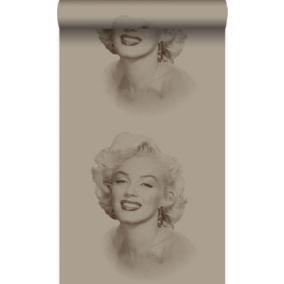 Origin Wallcoverings papier peint Marilyn Monroe bronze brillant - 53 cm x 10,05 m - 326351