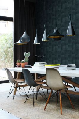 Origin Wallcoverings papier peint motif en peau d'animal encre bleu - 0,53 x 10,05 m - 347800
