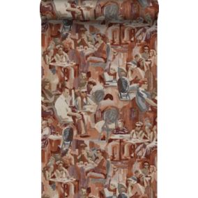 Origin Wallcoverings papier peint motif figurativ brun rouille - 53 cm x 10,05 m - 347420