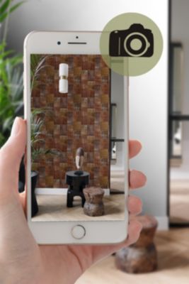 Origin Wallcoverings papier peint motif kilim brun rouille - 53 cm x 10,05 m - 347465