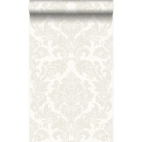 Origin Wallcoverings papier peint ornement blanc - 53 cm x 10,05 m - 346229