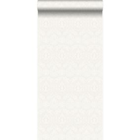 Origin Wallcoverings papier peint ornement blanc - 53 cm x 10,05 m - 346240