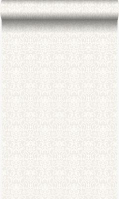 Origin Wallcoverings papier peint ornement blanc et gris clair - 53 cm x 10,05 m - 346536