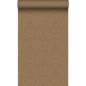 Origin Wallcoverings papier peint ornement bronze brillant - 53 cm x 10,05 m - 346533