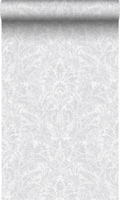 Origin Wallcoverings papier peint ornement gris clair - 53 cm x 10,05 m - 347305