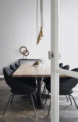 Origin Wallcoverings papier peint ornement gris clair - 53 cm x 10,05 m - 347305
