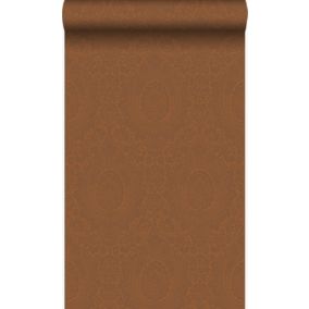 Origin Wallcoverings papier peint ornement jaune safran - 53 cm x 10,05 m - 345430