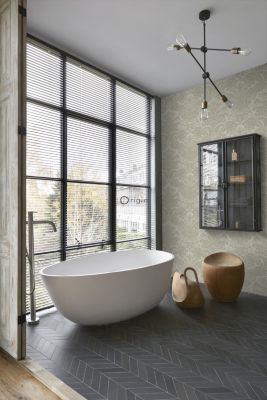 Origin Wallcoverings papier peint ornement marron clair - 53 cm x 10,05 m - 347034