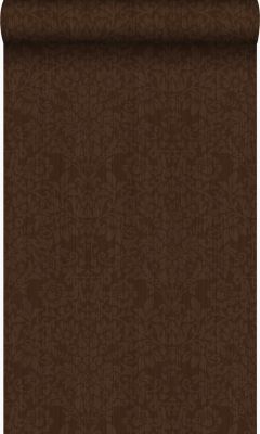 Origin Wallcoverings papier peint ornement marron et or brillant - 53 cm x 10,05 m - 345416