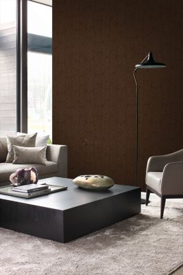 Origin Wallcoverings papier peint ornement marron et or brillant - 53 cm x 10,05 m - 345416