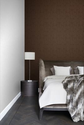 Origin Wallcoverings papier peint ornement marron et or brillant - 53 cm x 10,05 m - 345416