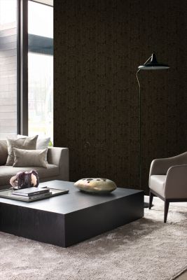 Origin Wallcoverings papier peint ornement noir - 53 cm x 10,05 m - 345417