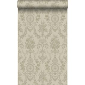 Origin Wallcoverings papier peint ornement taupe - 53 cm x 10,05 m - 326136