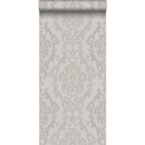 Origin Wallcoverings papier peint ornement taupe - 53 cm x 10,05 m - 346211