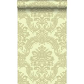 Origin Wallcoverings papier peint ornement vert clair - 53 cm x 10,05 m - 346525