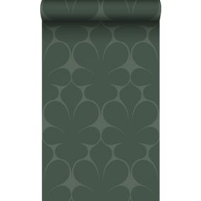 Origin Wallcoverings papier peint ornement vert foncé - 50 x 900 cm - 347924