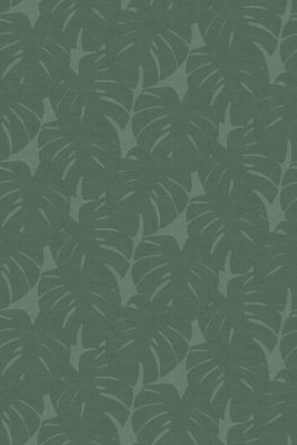 Origin Wallcoverings papier peint panoramique feuilles avec structure tissée vert - 200 x 300 cm - 357228