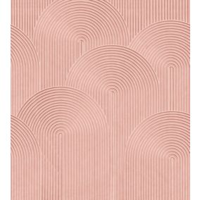 Origin Wallcoverings papier peint panoramique graphique 3D rose - 2.5 x 2.79 m - 357329