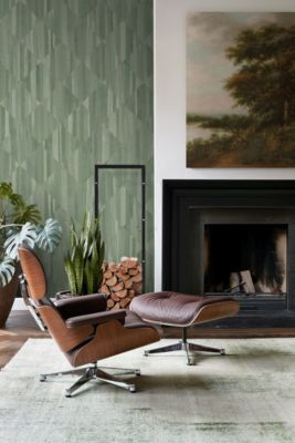 Origin Wallcoverings papier peint panoramique imitation bois en 3D vert grisé - 1,5 x 2,79 m - 357298
