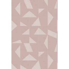 Origin Wallcoverings papier peint panoramique motif graphique vieux rose - 200 x 300 cm - 357231