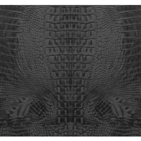 Origin Wallcoverings papier peint panoramique peau de crocodile noir - 300 x 279 cm - 357247