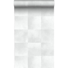 Origin Wallcoverings papier peint peau d'animal avec texture de fourrure gris chaud clair - 53 cm x 10,05 m - 347485