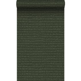 Origin Wallcoverings papier peint peau de crocodile vert mousse - 0,53 x 10,05 m - 347781