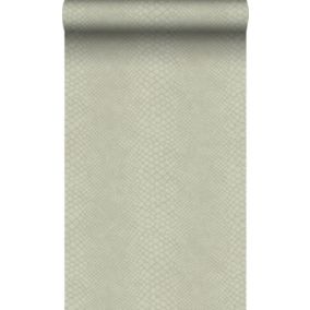 Origin Wallcoverings papier peint peau de serpent gris pâle - 0,53 x 10,05 m - 347767