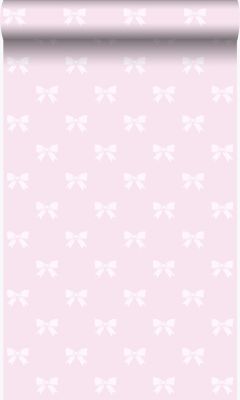 Origin Wallcoverings papier peint petits noeuds ruban rose brillant 53 cm x 10.05 m