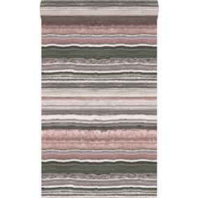 Origin Wallcoverings papier peint pierre de marbre en couches rose quartz - 53 cm x 10,05 m - 337237