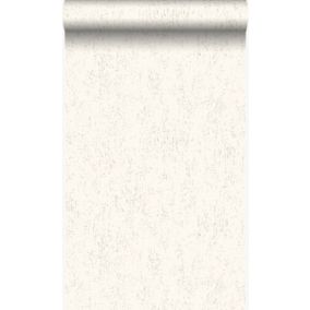 Origin Wallcoverings papier peint plaque métallique vieillie, altérée et touchée par les intempéries blanc crème - 53 cm x 10,05 m