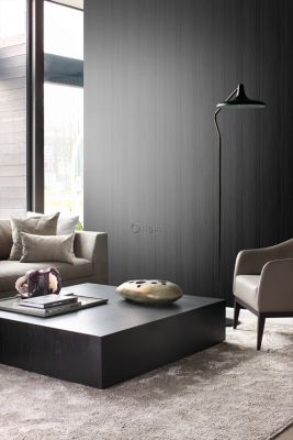 Origin Wallcoverings papier peint rayé noir - 53 cm x 10,05 m - 347240