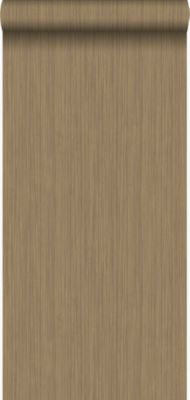 Origin Wallcoverings papier peint rayures fines brun cuivré brillant 53 cm x 10.05 m