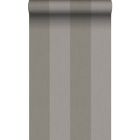 Origin Wallcoverings papier peint à rayures gris taupe - 53 cm x 10,05 m - 347013