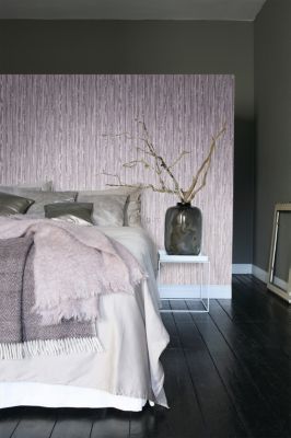 Origin Wallcoverings papier peint à rayures gris violet clair et gris chaud - 53 cm x 10,05 m - 346641