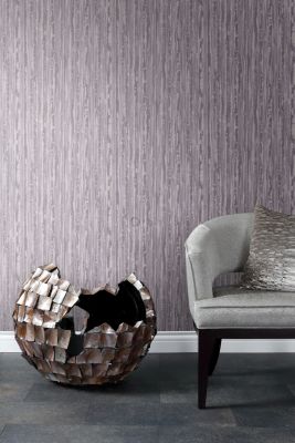 Origin Wallcoverings papier peint à rayures gris violet clair et gris chaud - 53 cm x 10,05 m - 346641