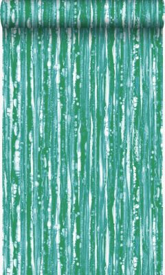 Origin Wallcoverings papier peint à rayures vert - 53 cm x 10,05 m - 347222