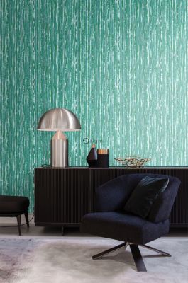 Origin Wallcoverings papier peint à rayures vert - 53 cm x 10,05 m - 347222
