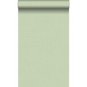 Origin Wallcoverings papier peint structure fine vert - 53 cm x 10,05 m - 346507