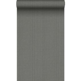 Origin Wallcoverings papier peint structure tissée gris ardoise - 0,53 x 10,05 m - 347628