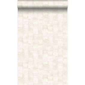 Origin Wallcoverings papier peint à texture blanc - 53 cm x 10,05 m - 347355