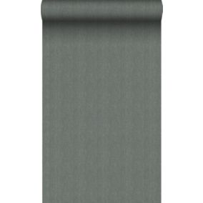 Origin Wallcoverings papier peint tissage à chevrons gris vert - 0,53 x 10,05 m - 347660