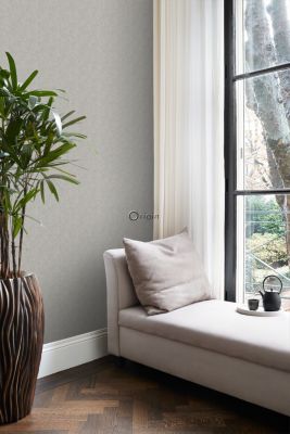 Origin Wallcoverings papier peint tissage à chevrons taupe clair - 0,53 x 10,05 m - 347666
