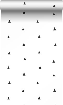Origin Wallcoverings papier peint triangles graphiques noir et blanc - 0,53 x 10,05 m - 347681