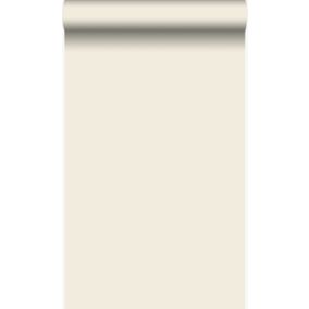 Origin Wallcoverings papier peint uni beige crème - 53 cm x 10,05 m - 345703