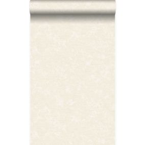 Origin Wallcoverings papier peint uni beige crème - 53 cm x 10,05 m - 346202