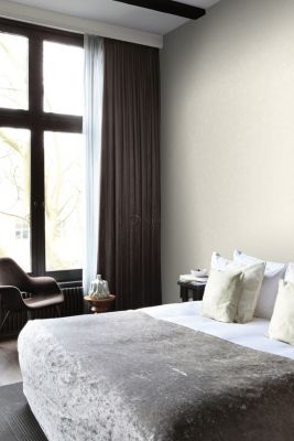 Origin Wallcoverings papier peint uni beige crème - 53 cm x 10,05 m - 346202