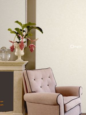Origin Wallcoverings papier peint uni beige crème - 53 cm x 10,05 m - 346202